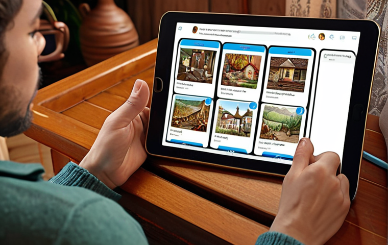 A person learning with a tablet in a cozy home environment, leveraging the flexibility of online learning platforms for studying foreign languages at their own pace.